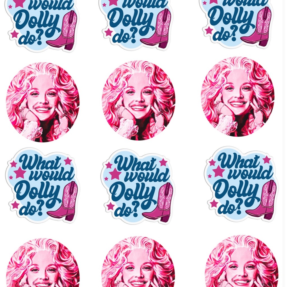 WWDD Dolly Parton Cupcake Toppers